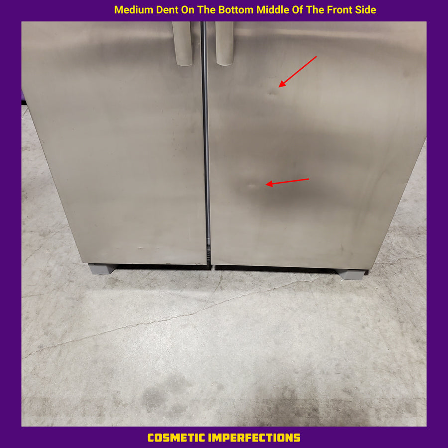 Frigidaire 25.6 cu. ft. ENERGY STAR Side by Side Refrigerator with Exterior Water and Ice Dispenser in Stainless Steel 3SD1089 - FRSS2623AS - Scratch & Dent (Moderate)