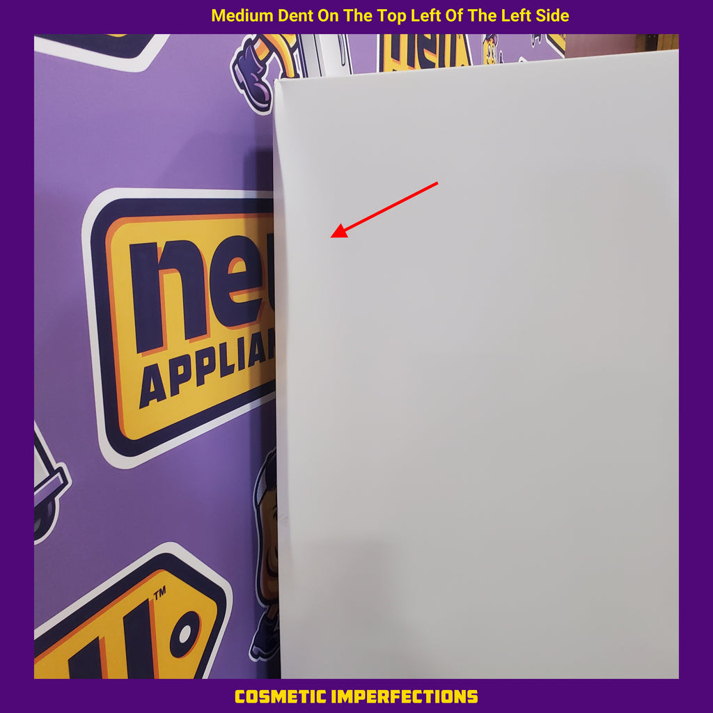 Pictures of Frigidaire Top Freezer 18 Cu. Ft. Capacity Refrigerator with Spacious Interior Storage and Bright LED Lighting in White FFHT1822UW - 3SD392 - Scratch and Dent (Major) - Neu Appliance Outlet - Discount Appliance Outlet in Austin, Tx