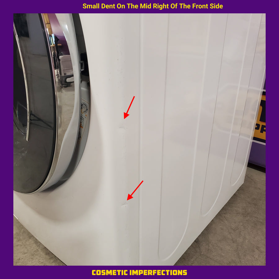 LG TurboWash 4.3 Cu. Ft. 12-Cycle High-Efficiency Steam Front-Loading Washer WM3570HWA - Scratch & Dent (Moderate) and LG 7.4 cu. ft. ENERGY STAR Electric Vented Dryer with Sensor Dry and SmartThinQ Technology 15036 - DLE3400W - Scratch & Dent (Minor)