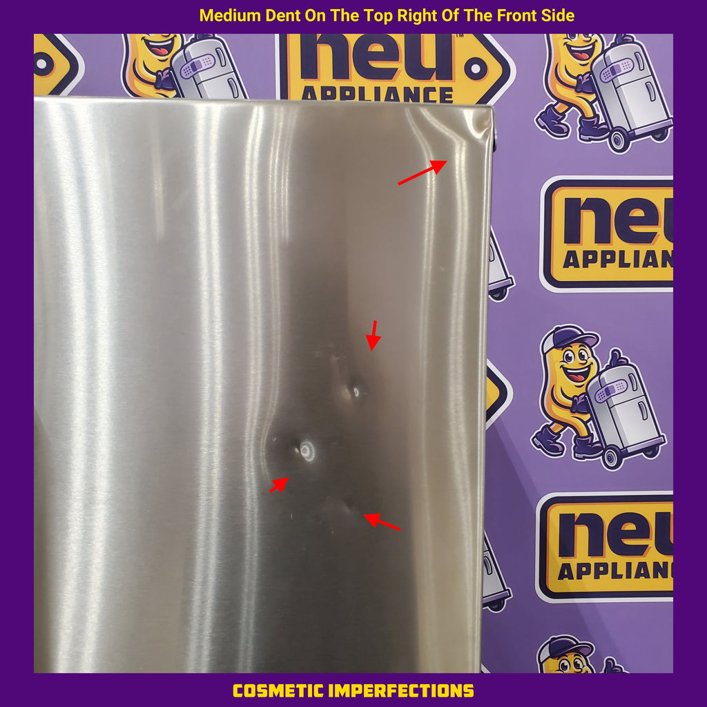 Pictures of JennAir RISE 21.9 Cu. Ft. French Door Counter-Depth Refrigerator with Gourmet Bay Drawer and TriSensor Climate Control in Stainless Steel JFFCF72DKL - Scratch & Dent (Minor) - Neu Appliance Outlet - Discount Appliance Outlet in Austin, Tx