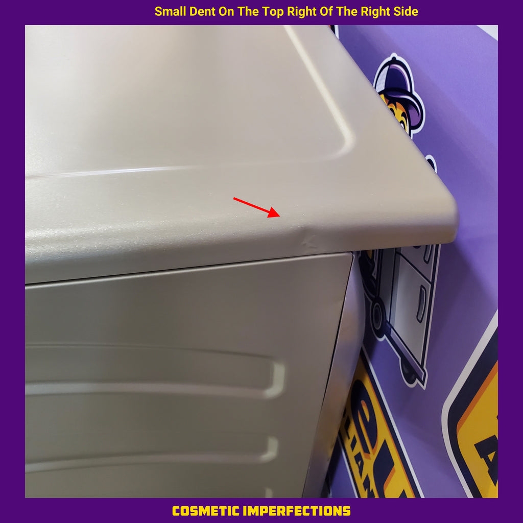 Pictures of GE ENERGY STAR® 7.8 cu. ft. Capacity Smart Front Load Electric Dryer with Steam and Sanitize Cycle GFD65ESPNSN - Scratch & Dinner (Minor) - Neu Appliance Outlet - Discount Appliance Outlet in Austin, Tx