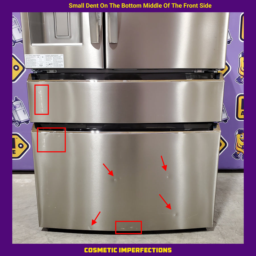 Frigidaire Gallery 22 Cu. Ft. 4-Door Counter-depth French Door Refrigerator with Ice Maker (Fingerprint Resistant Stainless Steel) ENERGY STAR 20232SD612 - GRMC2273CF - Scratch & Dent (Major)