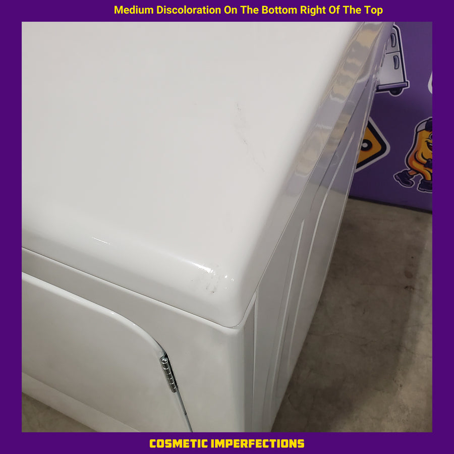 Maytag 4.2 Cu. Ft. Capacity Top Load Washer in White MTW4205SW - Open Box and MayTag 7.0 cu. ft. Top Load Electric Wrinkle Prevent Dryer 16185 - MED4500MW - Scratch & Dent (Minor)