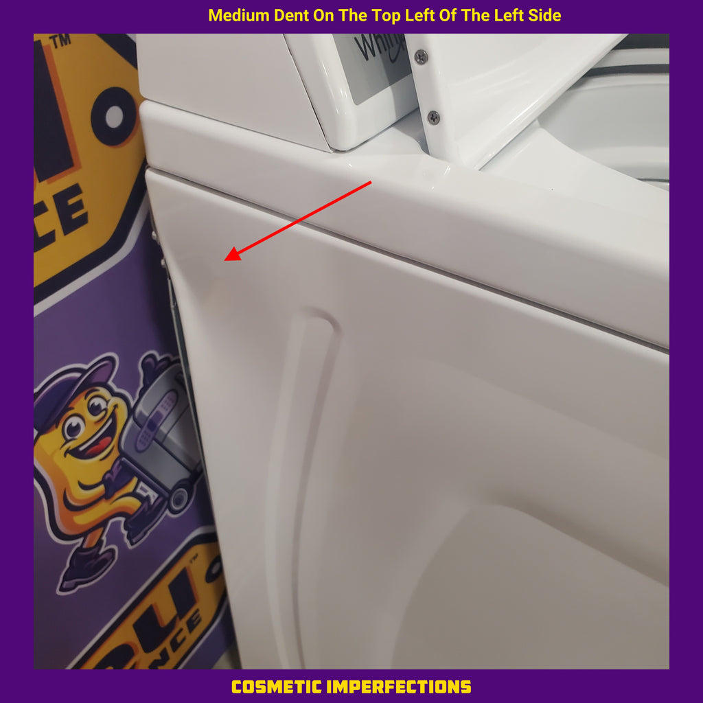 Pictures of HE Whirlpool 3.5 cu. ft. Top Load Washing Machine with Deep Water Wash WTW4816FW and 7 cu. ft. Electric Dryer with AutoDry WED4815EW- Scratch & Dent - Minor - Neu Appliance Outlet - Discount Appliance Outlet in Austin, Tx