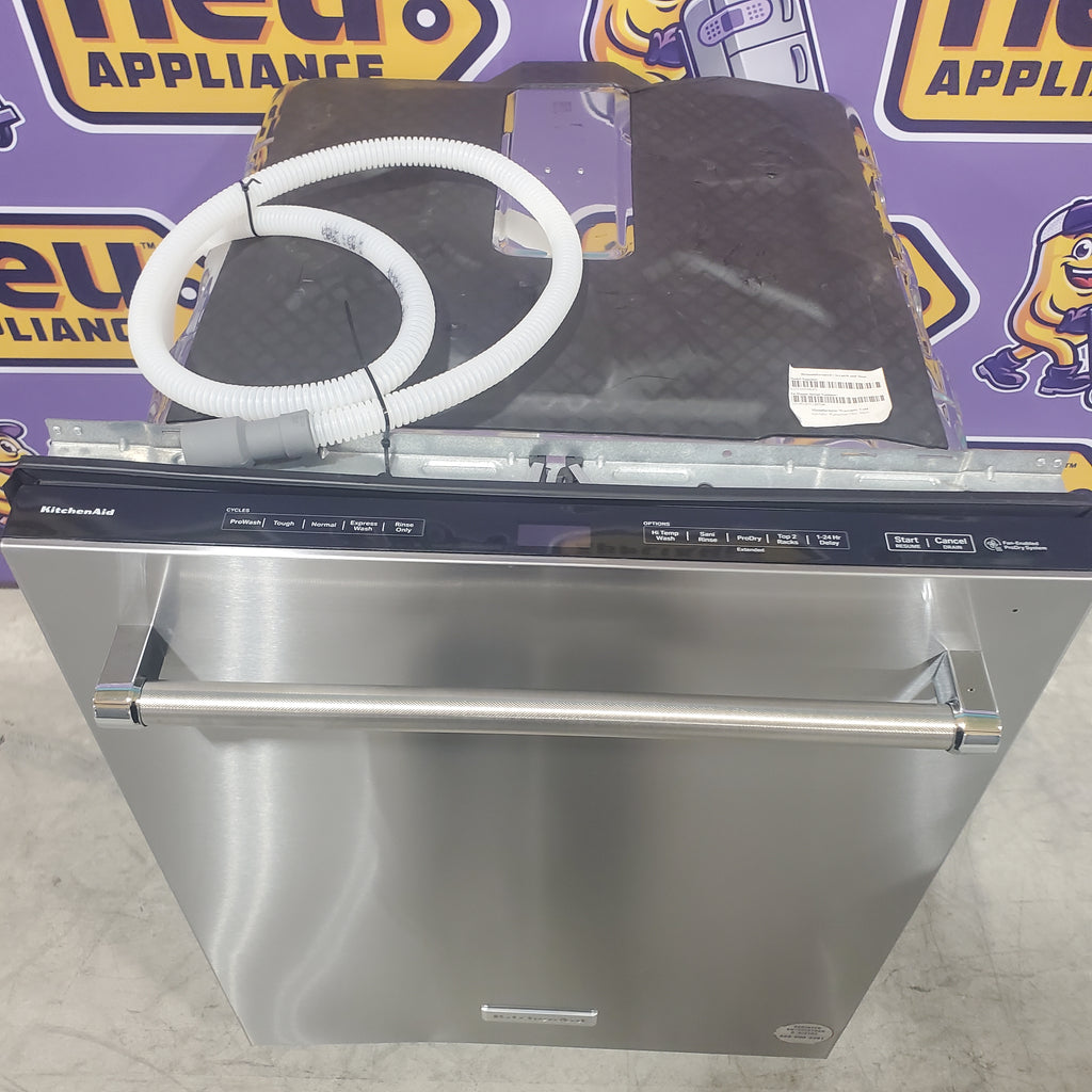 Pictures of KitchenAid 24-inch Top Control Dishwasher in PrintShield Stainless Steel with 3rd Level Rack-KDTM604KPS-Scratch and Dent(Minor) - Neu Appliance Outlet - Discount Appliance Outlet in Austin, Tx