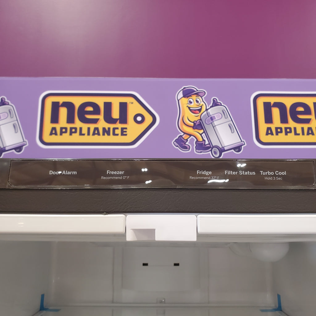 Pictures of GE® ENERGY STAR® 30" Wide 20.8 Cu. Ft. French-Door Refrigerator with Icemaker and Advanced Water Filtration GNE21FYKFS - Scratch & Dent (Minor) - Neu Appliance Outlet - Discount Appliance Outlet in Austin, Tx