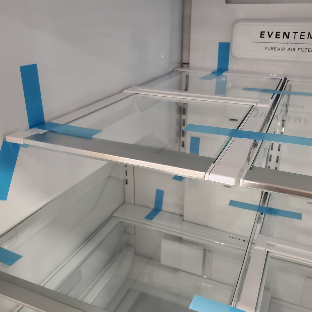 Pictures of Frigidaire 27.8-cu ft ENERGY STAR French Door Refrigerator with Dual Ice Maker in Fingerprint Resistant Stainless Steel - 3SD745 - GRFS2853AF - Scratch & Dent (Minor) - Neu Appliance Outlet - Discount Appliance Outlet in Austin, Tx