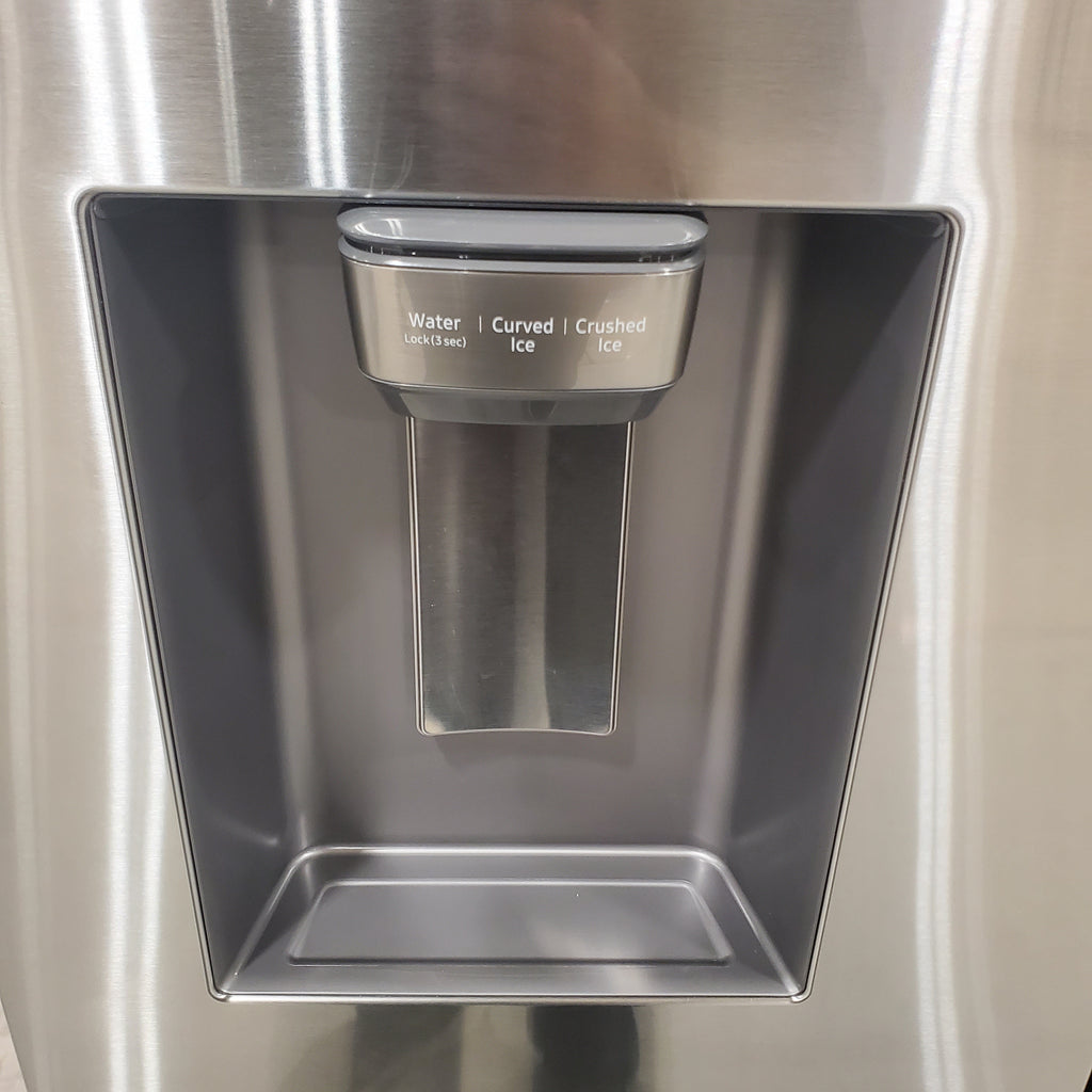 Pictures of Samsung Stainless Steel 31 cu. ft. Mega Capacity 3-Door French Door Refrigerator with External Water and Ice Dispenser RF32CG5B10SR - Scratch & Dent - Minor - Neu Appliance Outlet - Discount Appliance Outlet in Austin, Tx
