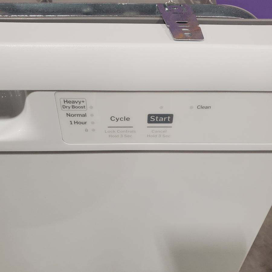 GE® ENERGY STAR® Dishwasher with Front Controls in White 25134SD481 - GDF460PGTWW - Open Box