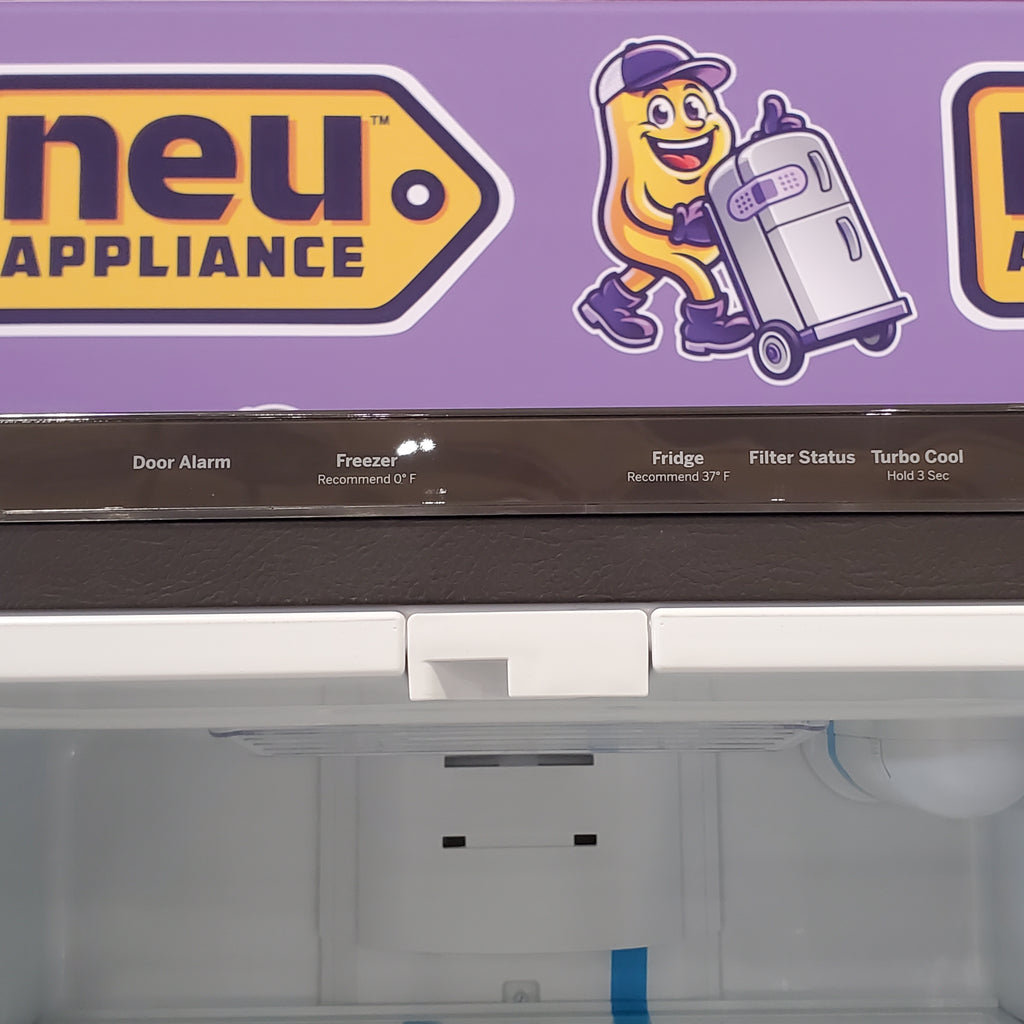 Pictures of 30 Inch Wide GE® ENERGY STAR® 20.8 Cu. Ft. French-Door Refrigerator with Icemaker and Advanced Water Filtration GNE21FYKFS - Open Box - Neu Appliance Outlet - Discount Appliance Outlet in Austin, Tx