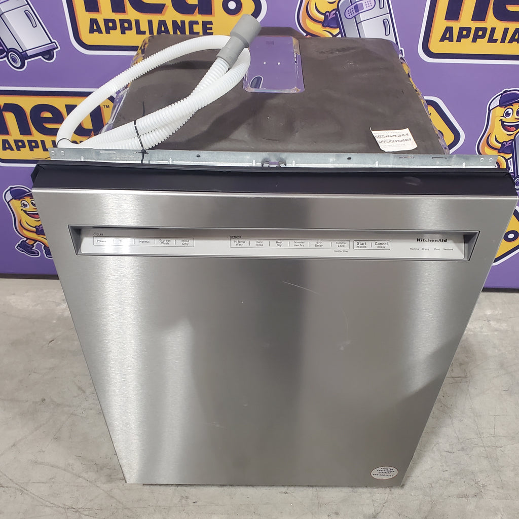 Pictures of KitchenAid 24-in Front Control Built-in Dishwasher With Third Rack ( Stainless Steel with PRINTSHIELD Finish )-KDFE204KPS-Scratch and Dent(Minor) - Neu Appliance Outlet - Discount Appliance Outlet in Austin, Tx