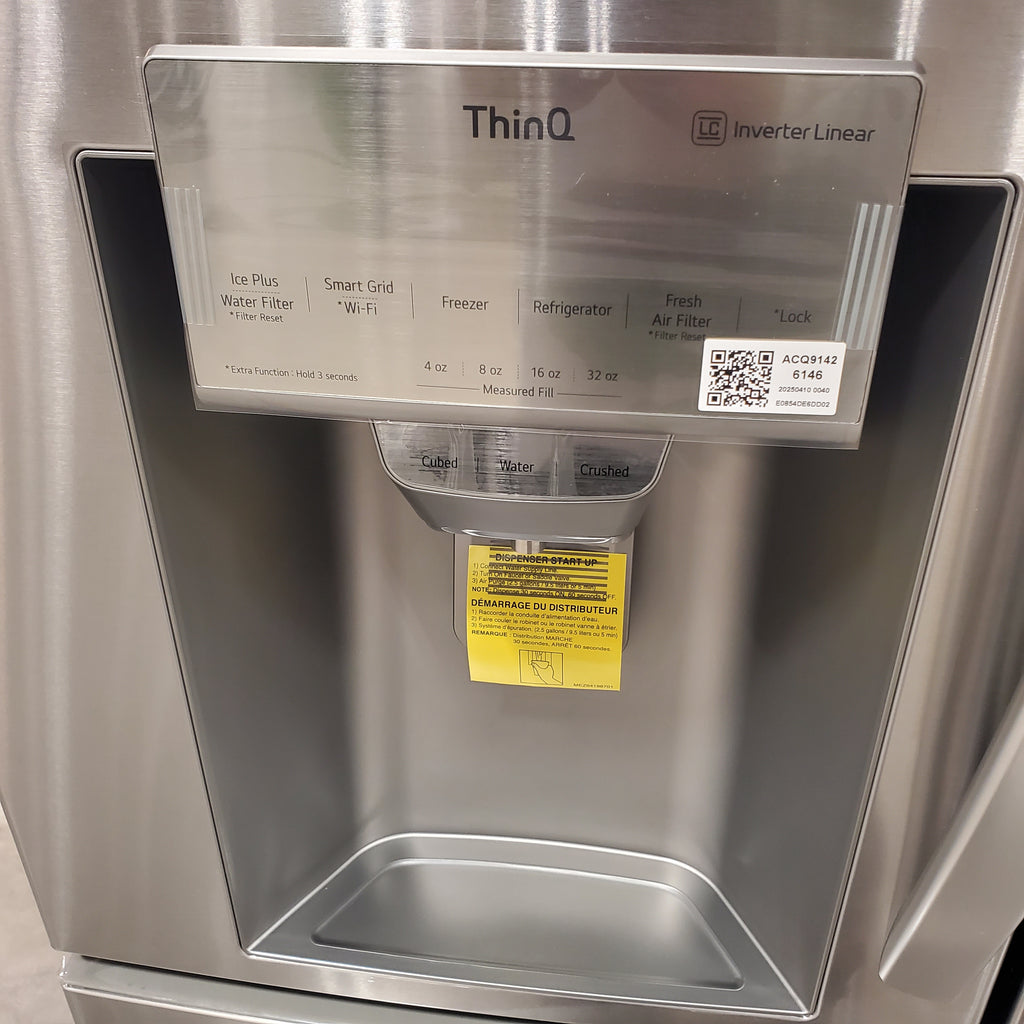 LG 30 cu. ft. Smart French Door Refrigerator with Craft Ice™ & Full-Convert™ Drawer 3SD930 - LRMXS3006S - Scratch & Dent (Minor)