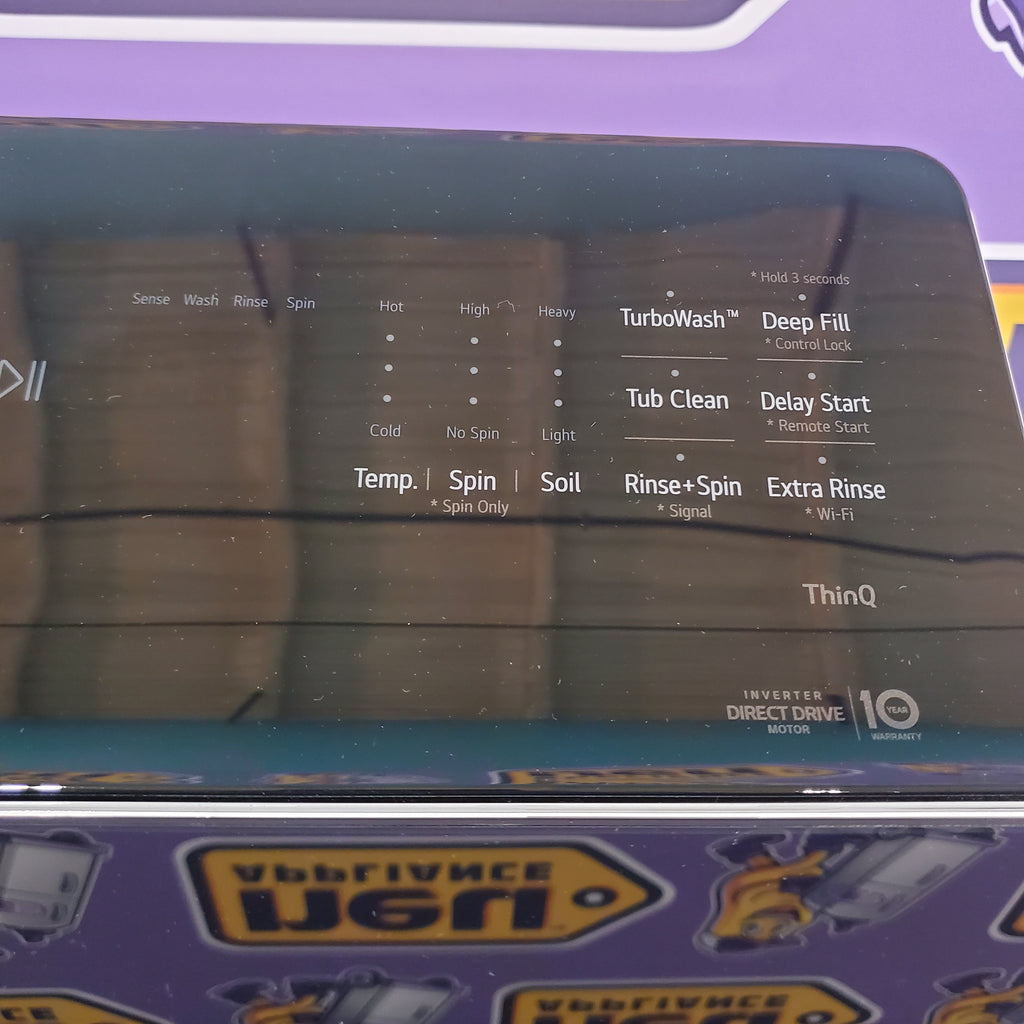 Pictures of LG 5.3 cu. ft. SMART Mega Capacity Top Load Washer in Alpine White with Agitator, Easy Unload and TurboWash3D Technology - Open Box - Neu Appliance Outlet - Discount Appliance Outlet in Austin, Tx