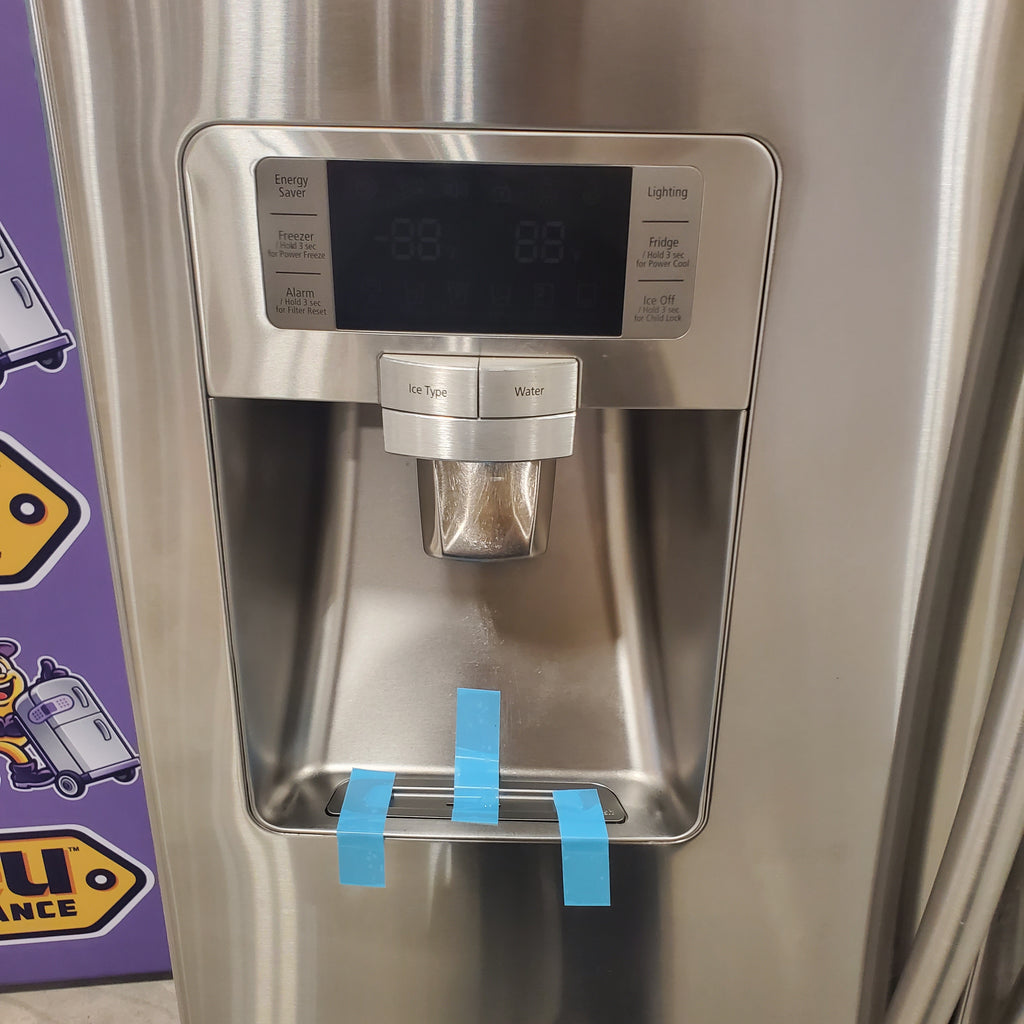 Pictures of Samsung Stainless Steel 23.9 cu ft Counter Depth French Door Refrigerator with Twin Cooling Plus and Cool Select Pantry RFG238AARS - Certified Refurbished - Neu Appliance Outlet - Discount Appliance Outlet in Austin, Tx