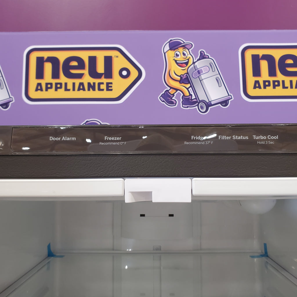 Pictures of GE® ENERGY STAR® 30" Wide 20.8 Cu. Ft. French-Door Refrigerator with Icemaker and Advanced Water Filtration GNE21FYKFS - Scratch & Dent (Minor) - Neu Appliance Outlet - Discount Appliance Outlet in Austin, Tx
