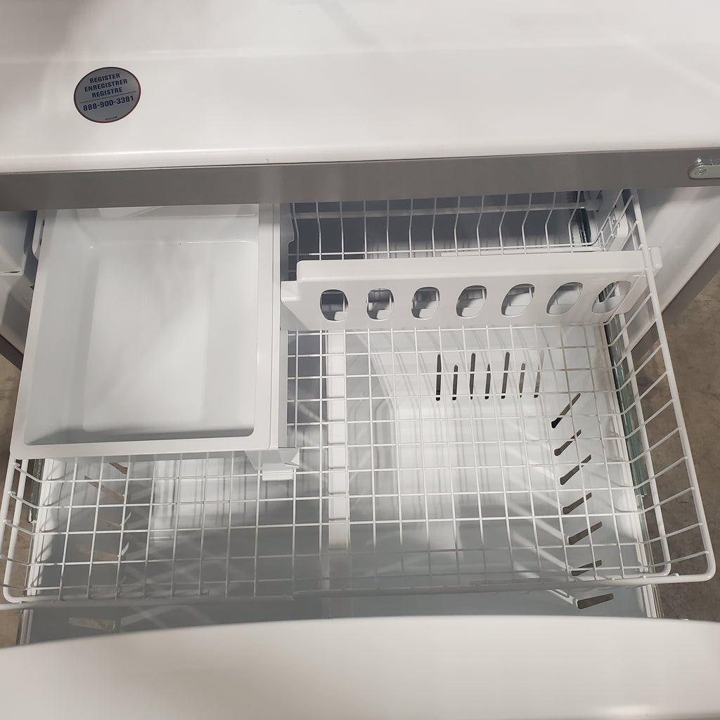 Pictures of Whirlpool Stainless Steel 36 in. 25.2 cu. ft. Standard Depth French Door Refrigerator in Fingerprint Resistant Stainless Steel, WRFF3236RZ- Scratch and Dent (Minor) - Neu Appliance Outlet - Discount Appliance Outlet in Austin, Tx