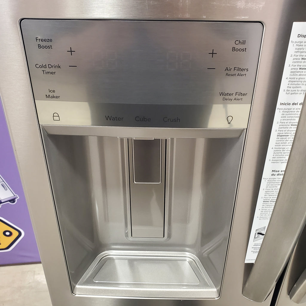 Pictures of Frigidaire Gallery 26 Cu. Ft. Standard-Depth 4-Door French Door Refrigerator in Fingerprint Resistant Stainless Steel - 3SD549 - GRMS2773AF - Scratch & Dent (Minor) - Neu Appliance Outlet - Discount Appliance Outlet in Austin, Tx