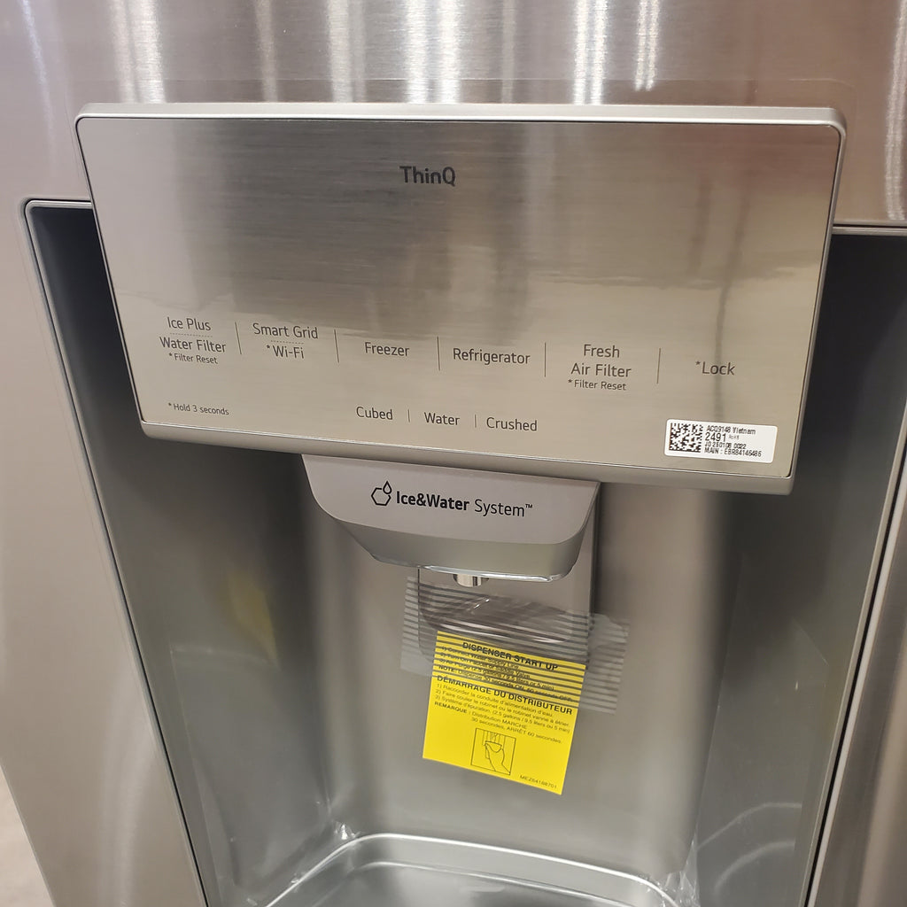 Pictures of LG 28 cu. ft. 4-Door French Door, Standard Depth, Ice & Water, Double Freezer, Stainless Steel 3SD676 - LMXS28626S - Open Box - Neu Appliance Outlet - Discount Appliance Outlet in Austin, Tx