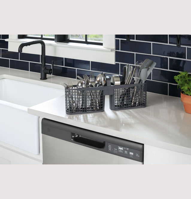 GE Stainless Steel Built-In 24 Inch Tall Tub Dishwasher with Front Controls and Steam Sanitize GDF535PSRSS - New in Box