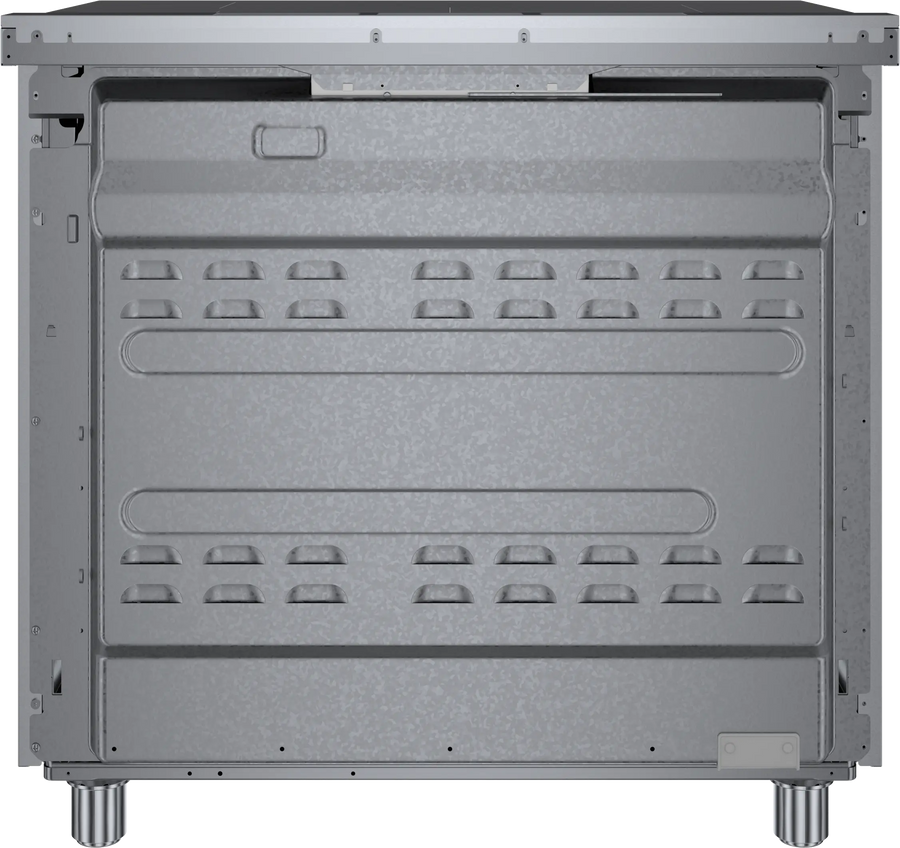 Bosch 800 Series 36 in. 3.7 cu ft. 5 Burner Slide-In Industrial Pro Style Induction Range w/ Convection Pro in Stainless Steel HIS8655U - Scratch & Dent (Minor)