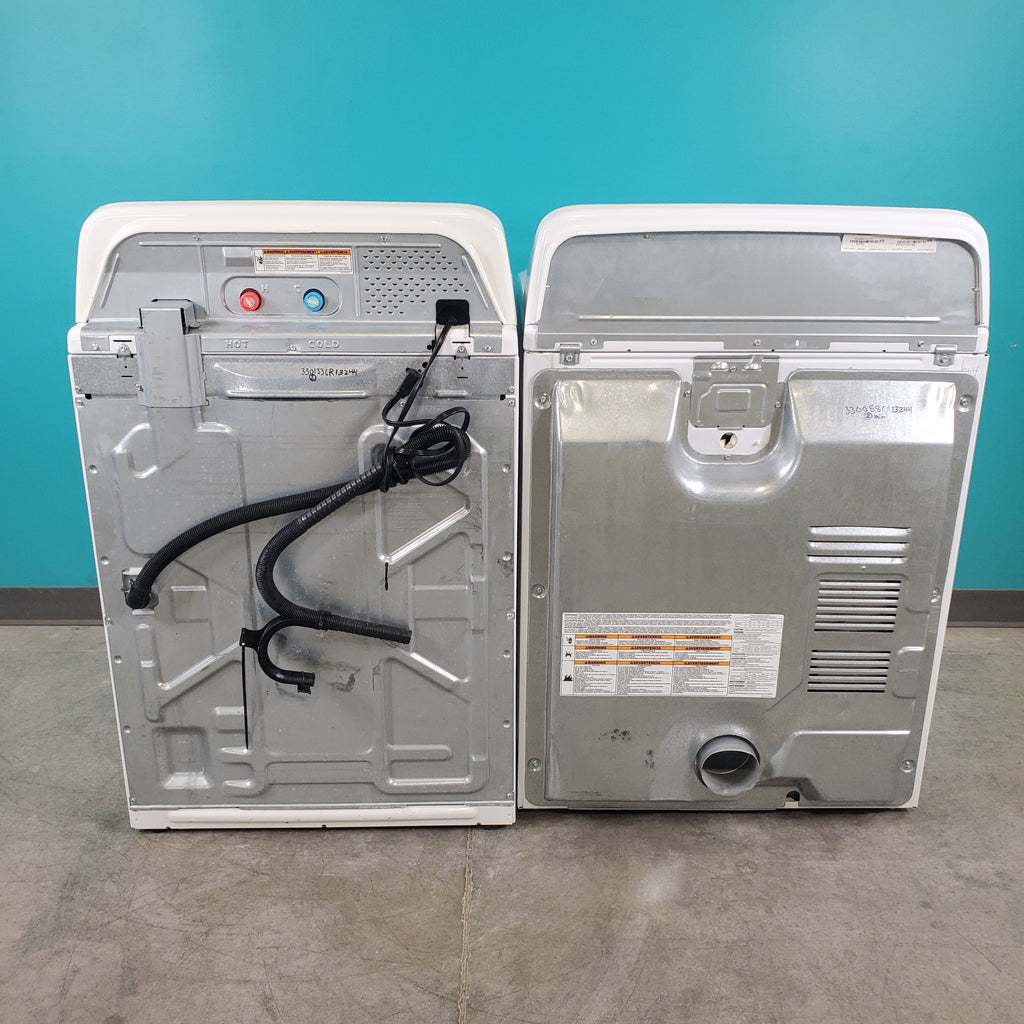 Pictures of Neu Elite Maytag Bravos High Capacity Impeller Washer & Gas Dryer Set: 4.3 cu. ft. High Capacity Impeller Washer With Extra Water Cycle / Option & 7.0 cu. ft. Gas Dryer With Auto Sensor Dry  - Certified Refurbished - Neu Appliance Outlet - Discount Appliance Outlet in Austin, Tx