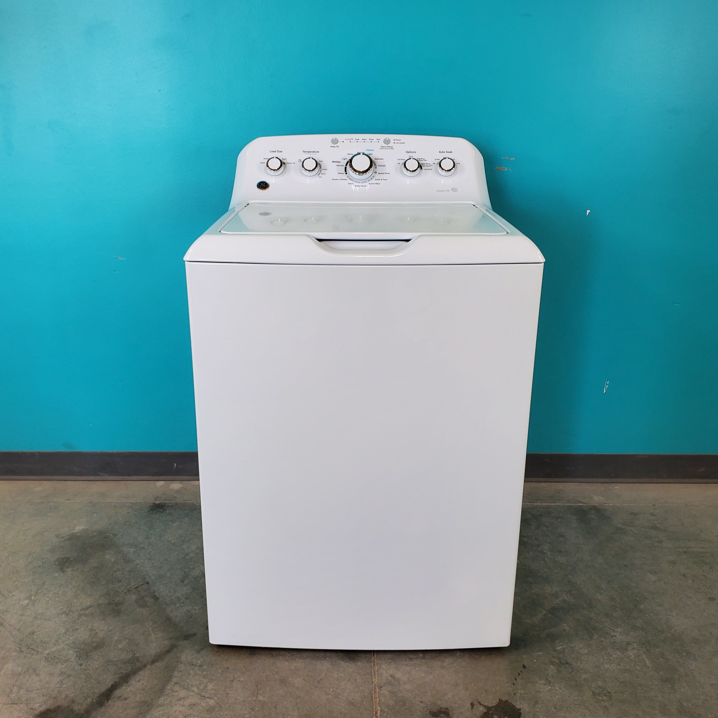 Pictures of Neu Select GE High Capacity 4.2 cu. ft. Agitator Top Load HE Washing Machine With Extra Water Cycle / Option - Certified Refurbished - Neu Appliance Outlet - Discount Appliance Outlet in Austin, Tx