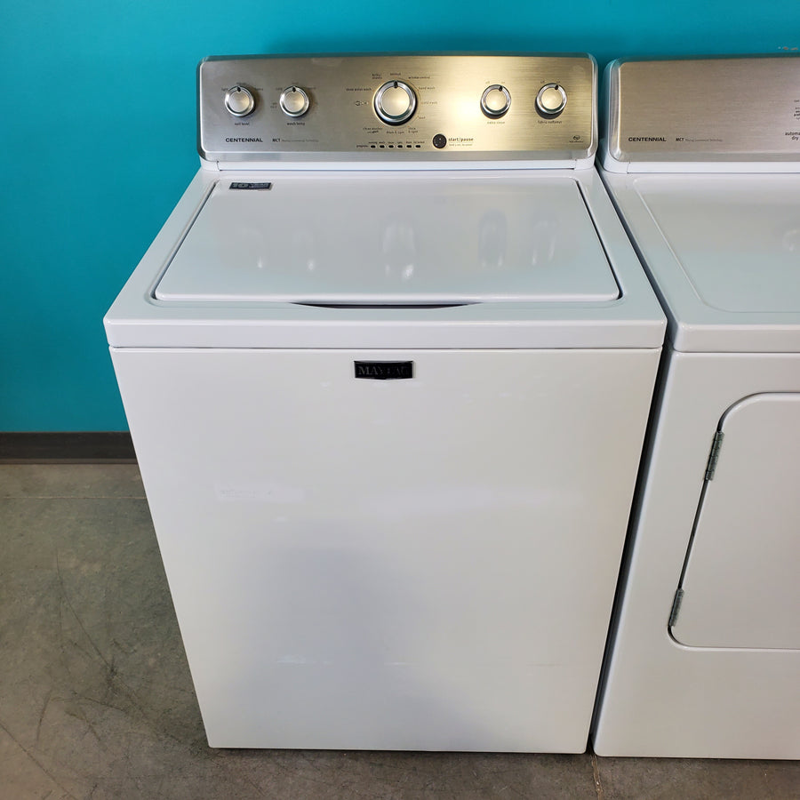 Neu Preferred Maytag High Capacity Impeller Washer & Gas Dryer Set: 3.8 cu. ft. High Capacity Impeller Washer With Extra Water Cycle / Option & 7.0 cu. ft. Gas Dryer With Auto Sensor Dry - Certified Refurbished