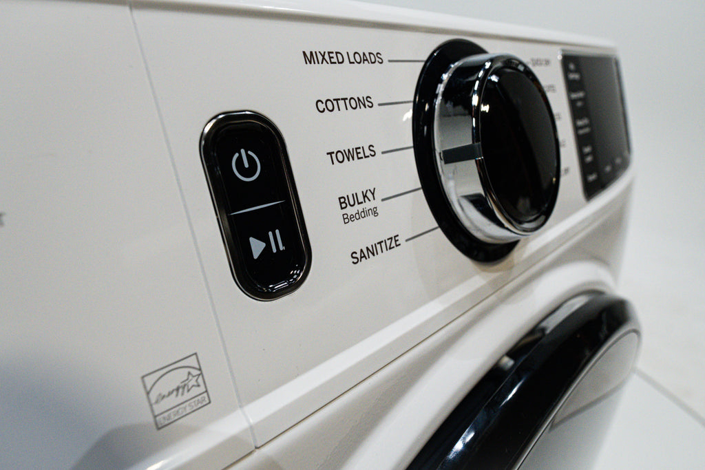 Pictures of GE ENERGY STAR 7.8 cu. ft. Smart Frontload Electric Dryer with Sensor Dry GFD55ESSNWW - New in Box - Neu Appliance Outlet - Discount Appliance Outlet in Austin, Tx