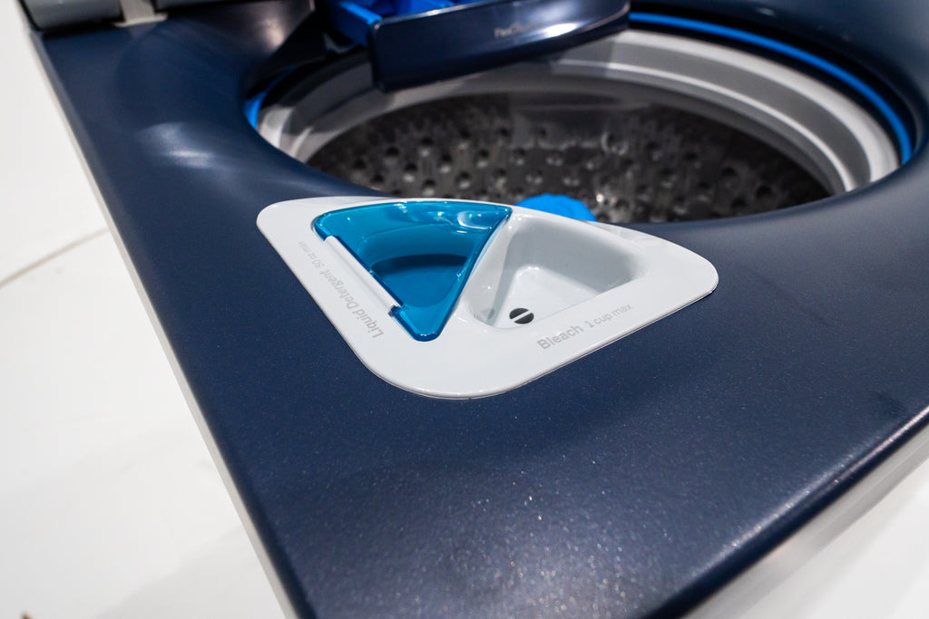 Pictures of GE Profile™ ENERGY STAR® 5.3 cu. ft. Capacity Washer with Smarter Wash Technology and Adaptive SmartDispense PTW805BPWRS - New in Box - Neu Appliance Outlet - Discount Appliance Outlet in Austin, Tx