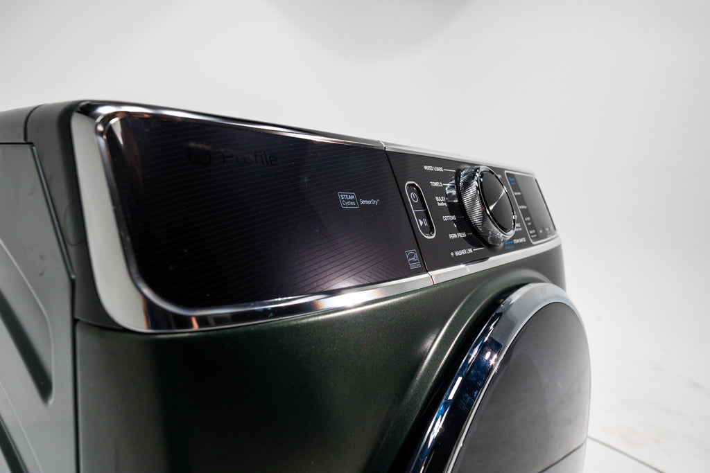 Pictures of GE Profile™ ENERGY STAR® 7.8 cu. ft. Capacity Smart Front Load Electric Dryer with Steam and Sanitize Cycle PFD95ESPWGN - New in Box - Neu Appliance Outlet - Discount Appliance Outlet in Austin, Tx