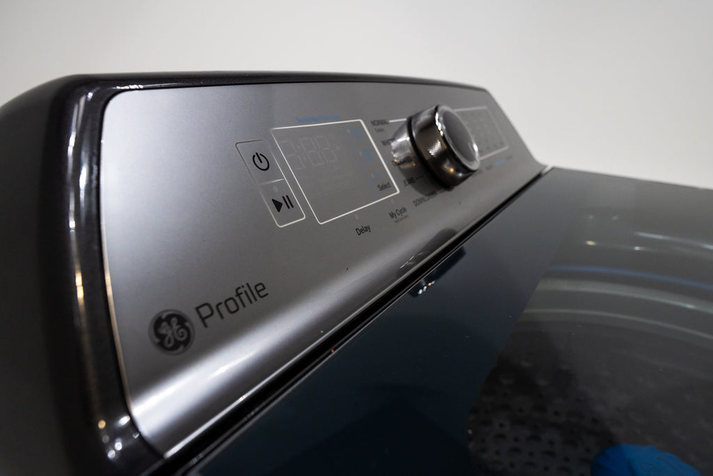 Pictures of GE Profile™ ENERGY STAR® 4.9 cu. ft. Capacity Washer with Smarter Wash Technology and FlexDispense™ PTW605BPRDG - New in Box - Neu Appliance Outlet - Discount Appliance Outlet in Austin, Tx