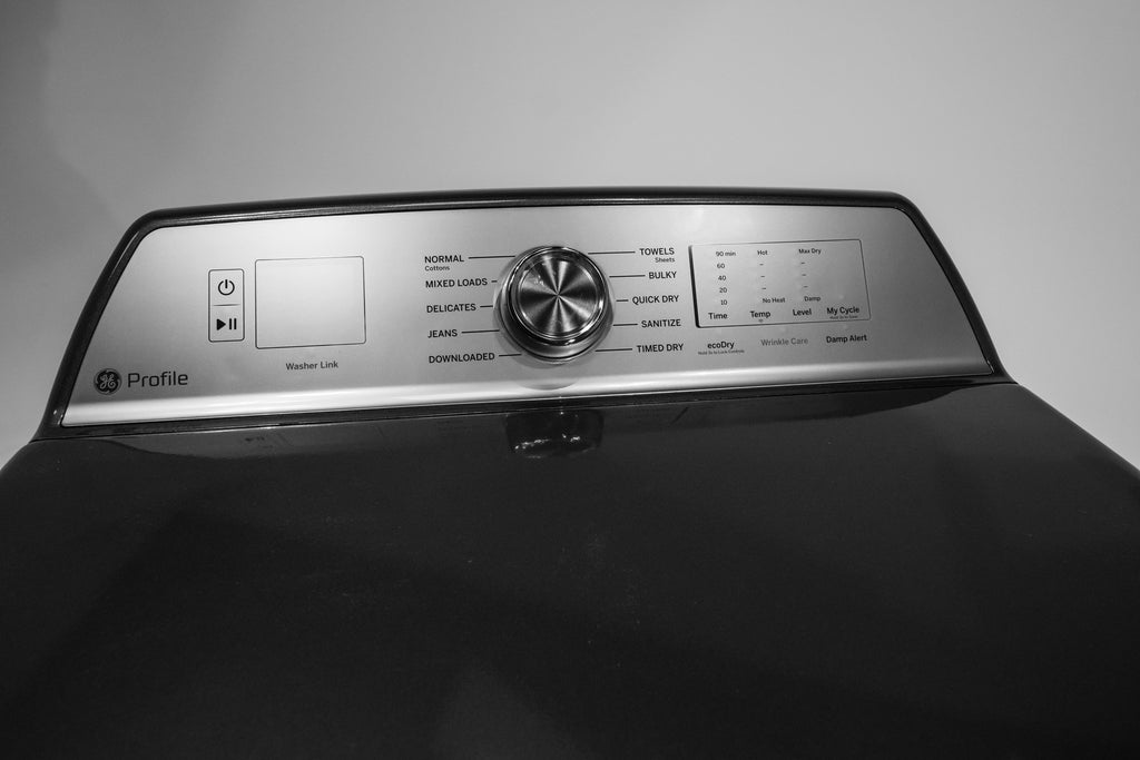 Pictures of GE Profile ENERGY STAR 7.4 cu. ft. Electric Dryer with 120 ft. Venting in Diamond Gray PTD60EBPRDG - New in Box - Neu Appliance Outlet - Discount Appliance Outlet in Austin, Tx