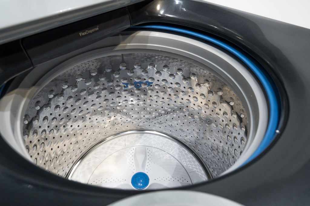 Pictures of GE Profile™ ENERGY STAR® 5.0 cu. ft. Capacity Washer with Smarter Wash Technology and FlexDispense™ PTW600BPRDG - New in Box - Neu Appliance Outlet - Discount Appliance Outlet in Austin, Tx