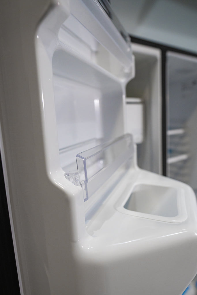 Pictures of GE 21.8 Cu. Ft. Counter-Depth Fingerprint Resistant Side-By-Side Refrigerator GZS221YN - New in Box - Neu Appliance Outlet - Discount Appliance Outlet in Austin, Tx