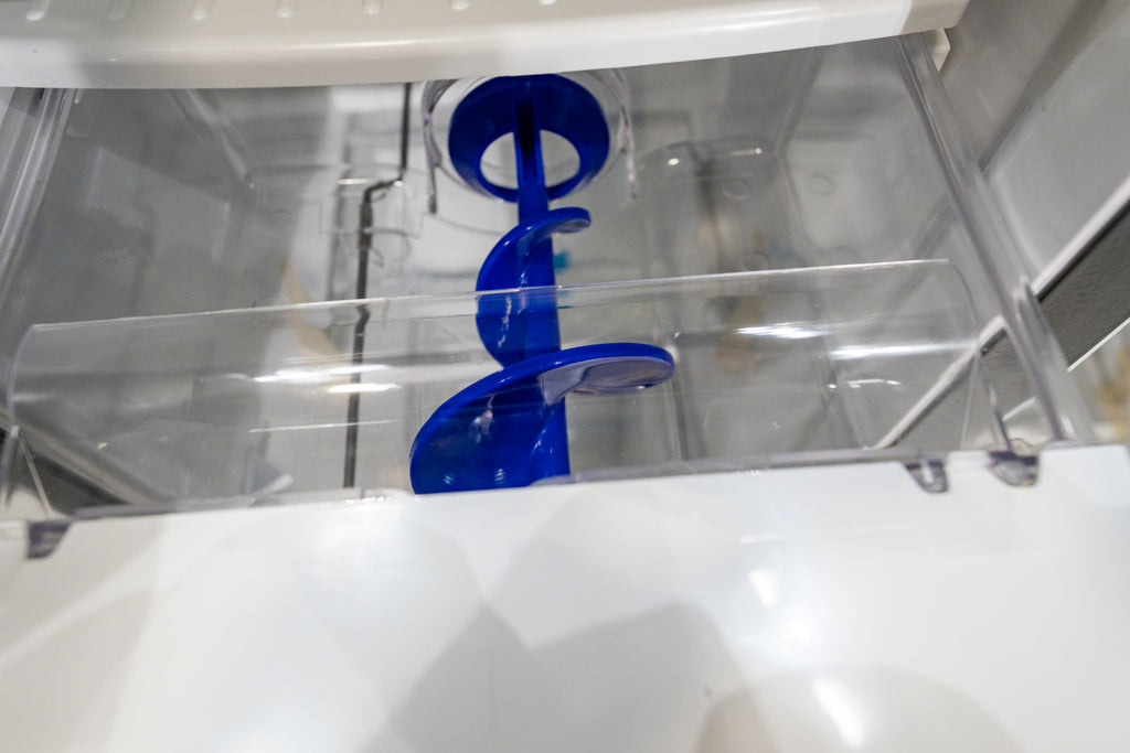 Pictures of GE 21.8 Cu. Ft. Counter-Depth Fingerprint Resistant Side-By-Side Refrigerator GZS221YN - New in Box - Neu Appliance Outlet - Discount Appliance Outlet in Austin, Tx