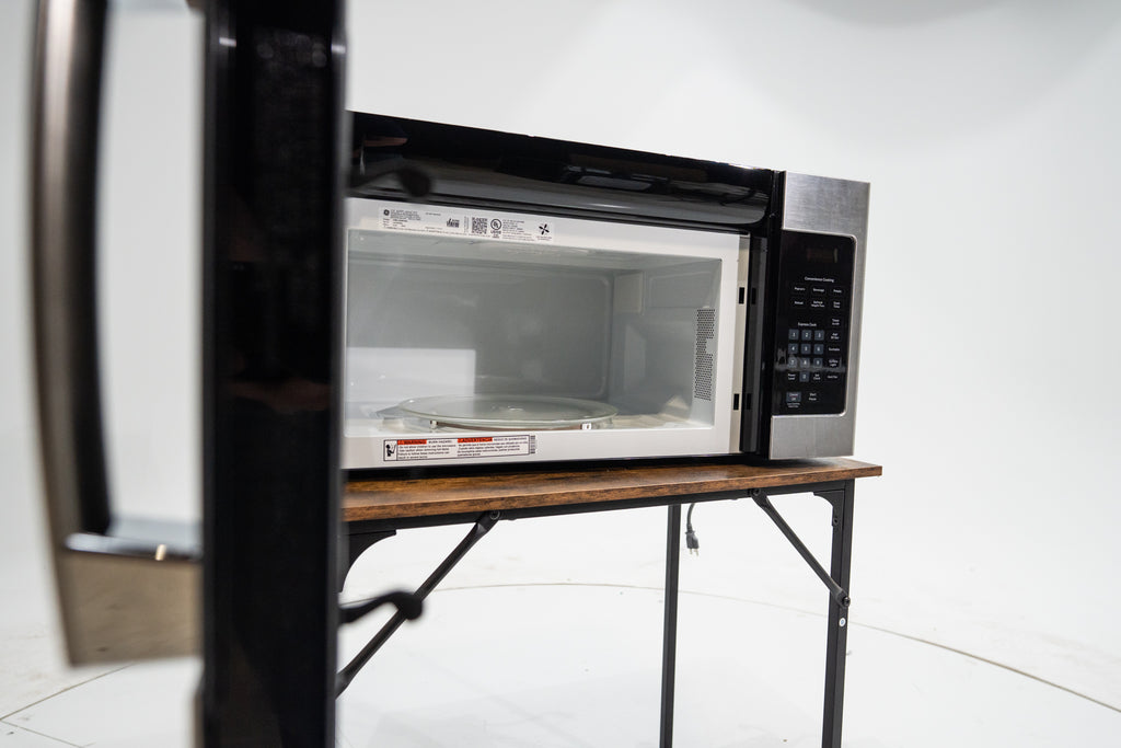 Pictures of GE® 1.6 Cu. Ft. Over-the-Range Microwave Oven in Stainless Steel JVM3160RFSS - New in Box - Neu Appliance Outlet - Discount Appliance Outlet in Austin, Tx