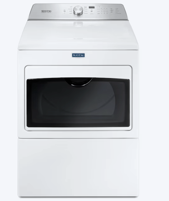 Pictures of Maytag 7.4 cu. ft. Large Capacity Electric Dryer with Rapid Dry Cycle and IntelliDry® Sensor MEDB765FW - Certified Refurbished - Neu Appliance Outlet - Discount Appliance Outlet in Austin, Tx