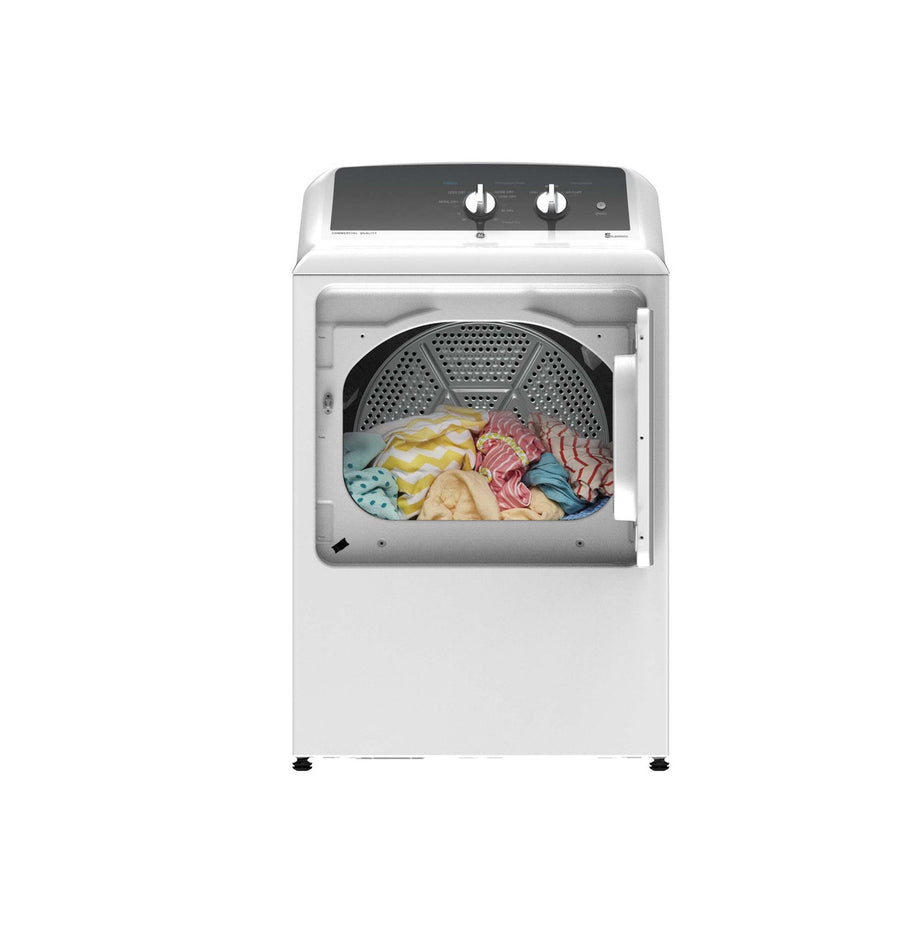 GE® Commercial Quality 6.2 cu. ft. Capacity Electric Dryer with Up To 120 ft. Venting GE9870 - GTX52EASPWB - New in Box