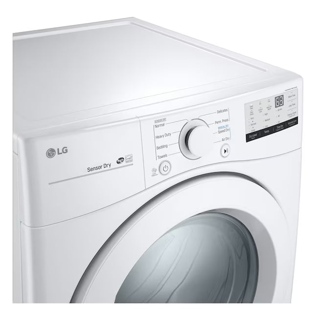 LG Ultra Large Capacity Front Load 4.5 Cu. Ft. Washer in White with ColdWash Technology WM3400CW - Scratch & Dent (Minor) and LG 7.4 cu. ft. Large Capacity Electric Dryer in White 16264 - DLE3400W - Scratch & Dent (Minor)