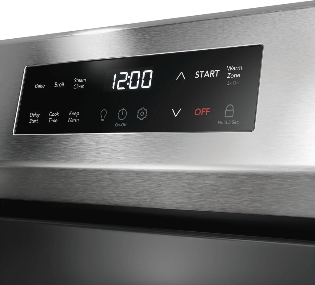 Pictures of Frigidaire Electric Range with EvenTemp and Steam Clean in Stainless Steel - 3SD446 - FCRE3062AS - Open Box - Neu Appliance Outlet - Discount Appliance Outlet in Austin, Tx