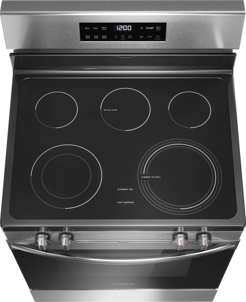 Pictures of Frigidaire Electric Range with EvenTemp and Steam Clean in Stainless Steel - 3SD446 - FCRE3062AS - Open Box - Neu Appliance Outlet - Discount Appliance Outlet in Austin, Tx