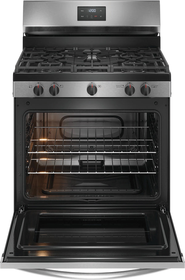 Pictures of Frigidaire Stainless Steel 30" 5 Burner Gas Range with Even Baking Technology - New in Box - Neu Appliance Outlet - Discount Appliance Outlet in Austin, Tx