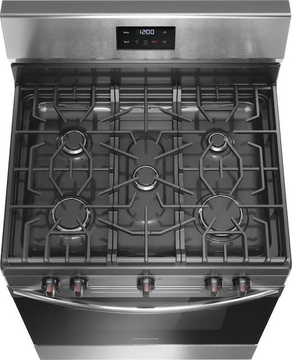 Pictures of Frigidaire Stainless Steel 30" 5 Burner Gas Range with Even Baking Technology - New in Box - Neu Appliance Outlet - Discount Appliance Outlet in Austin, Tx
