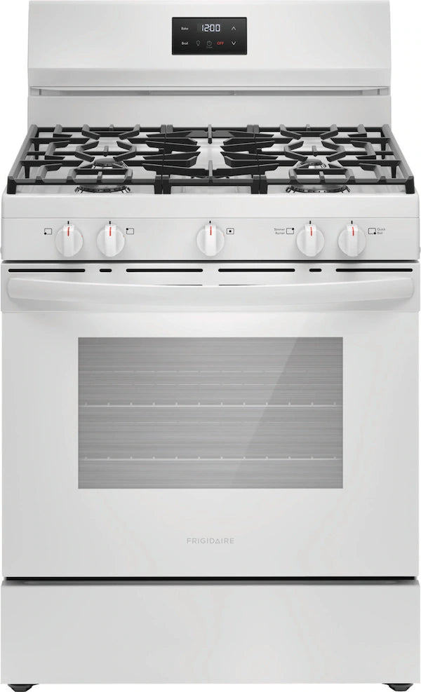 Pictures of Frigidaire White 30" 5 Burner Gas Range with Even Baking Technology - New in Box - Neu Appliance Outlet - Discount Appliance Outlet in Austin, Tx