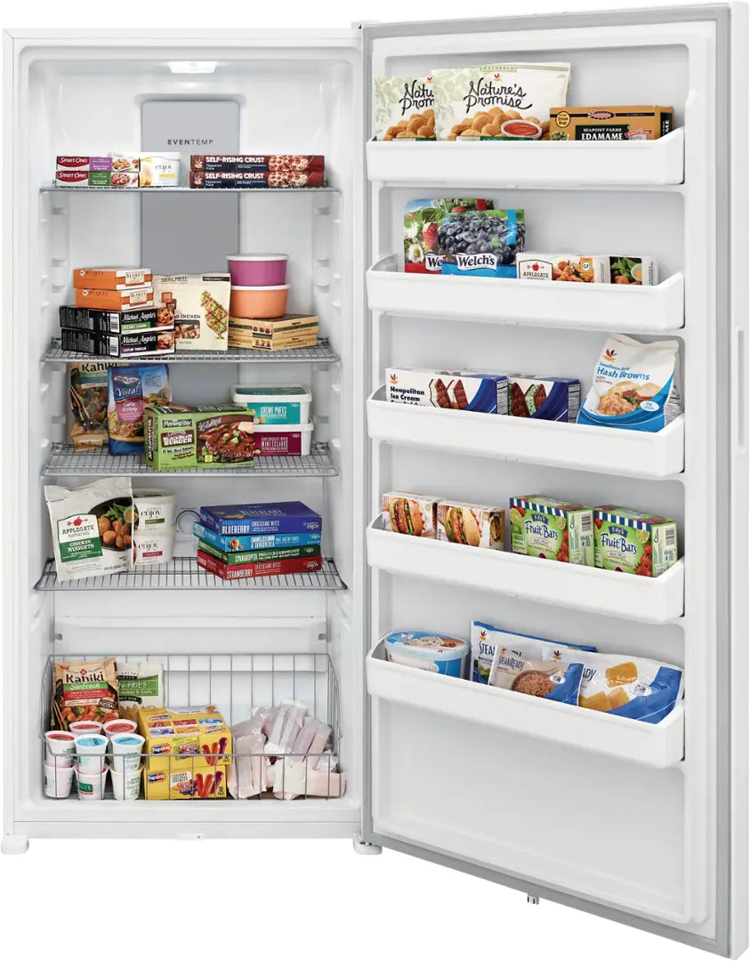 Frigidaire 20 Cu. Ft. Energy Star Garage Ready Upright Freezer in White 22136SD343 - FFUE2022AW - Scratch & Dent (Moderate)