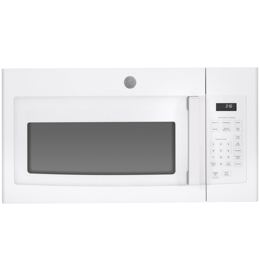 GE 1.6 cu. ft. Over the Range Microwave in White with 13.5 inch Defrost Options 25133SD532 - JVM3160DFWW - Open Box