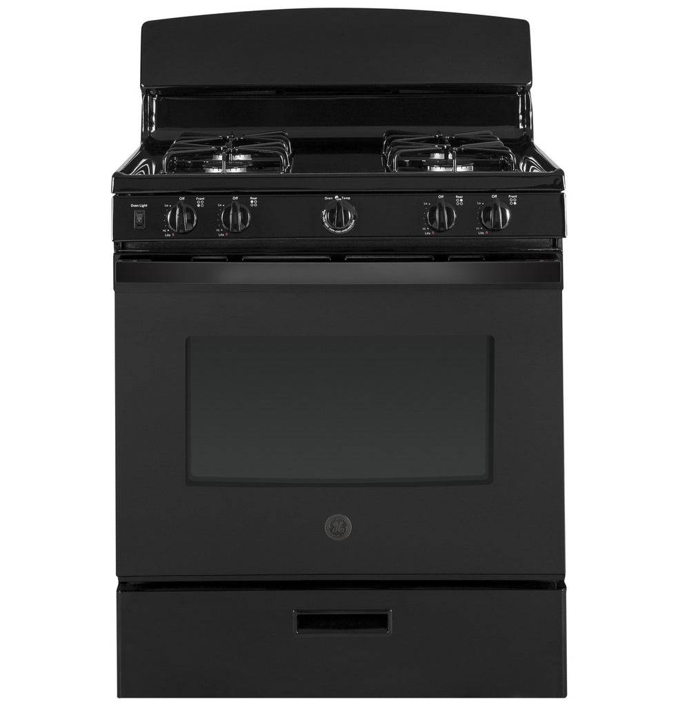 Pictures of GE® Free-Standing Gas Range in Black JGBS30DEKBB - New in Box - Neu Appliance Outlet - Discount Appliance Outlet in Austin, Tx