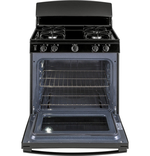 Pictures of GE® Free-Standing Gas Range in Black JGBS30DEKBB - New in Box - Neu Appliance Outlet - Discount Appliance Outlet in Austin, Tx