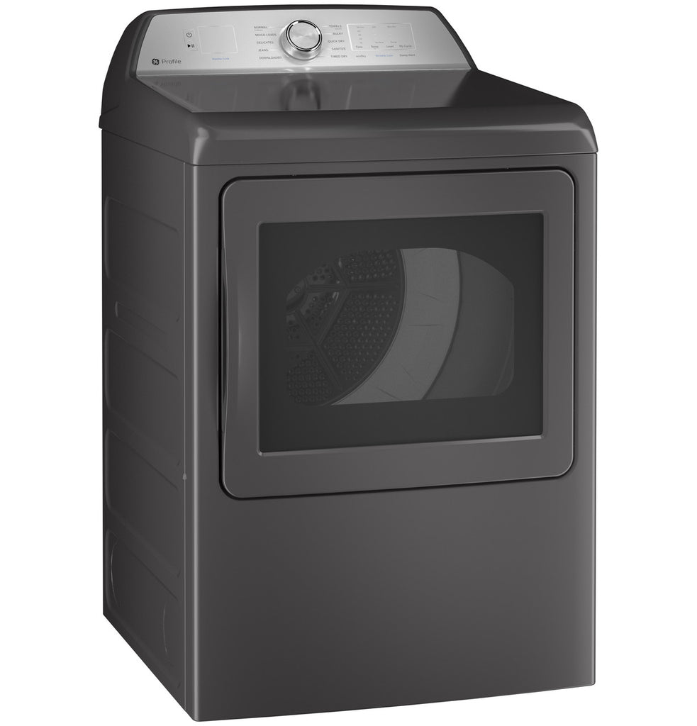 Pictures of GE Profile ENERGY STAR 7.4 cu. ft. Electric Dryer with 120 ft. Venting in Diamond Gray 3SD634 - PTD60EBPRDG - Open Box - Neu Appliance Outlet - Discount Appliance Outlet in Austin, Tx