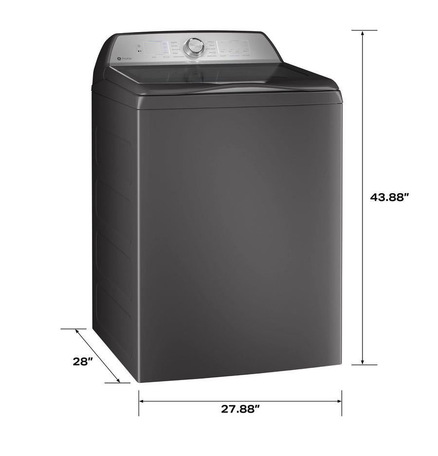 GE Profile™ ENERGY STAR® 5.0 cu. ft. Capacity Washer with Smarter Wash Technology and FlexDispense™ 22134SD243 - PTW600BPRDG - Scratch & Dent (Minor)